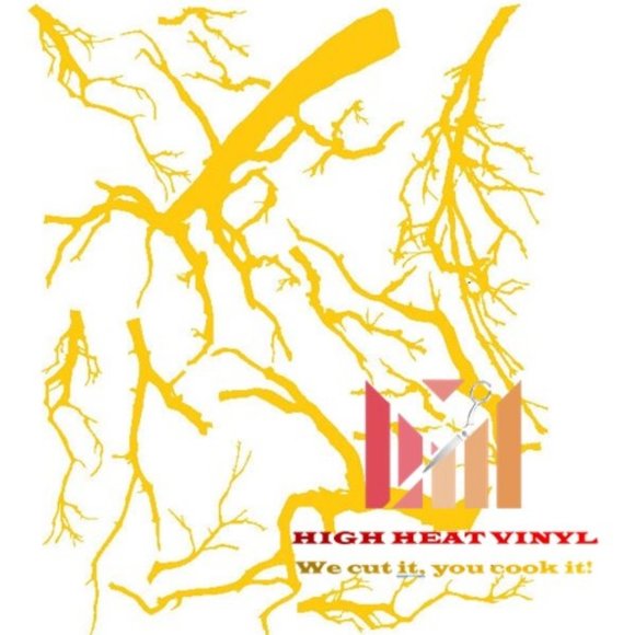 High Heat Duracoat Vinyl Stencil 10" x 12" - Branches 2 styling - Picture 1 of 3